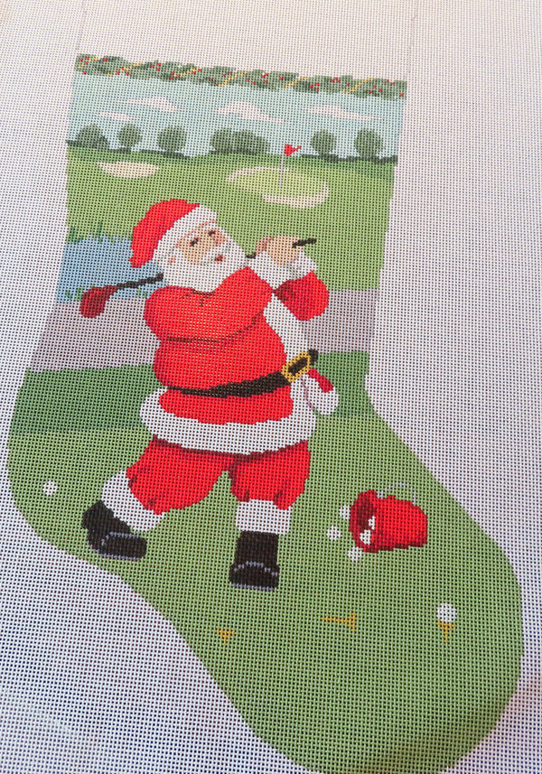 Golf Practice Santa Stocking - Stitchen Time