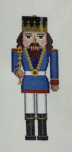 Nutcracker - Blue King with Scepter