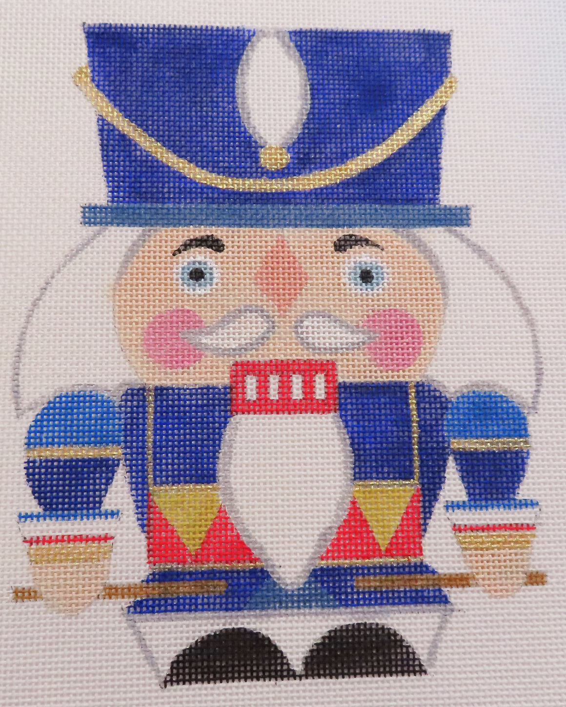 Santa Nutcracker - Blue