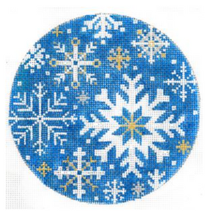 Snowflake on Blue