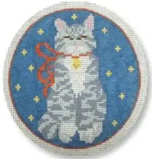 Grey Tabby Ornament