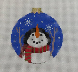 Snowman with Red Scarf