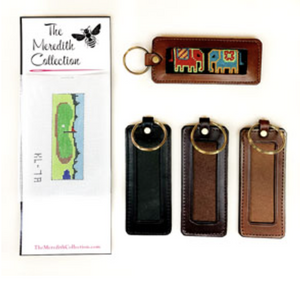 Self Finishing Leather Key Fob Flat