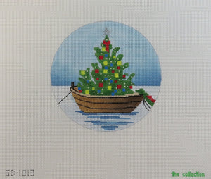 Tree in a Boat Ornament