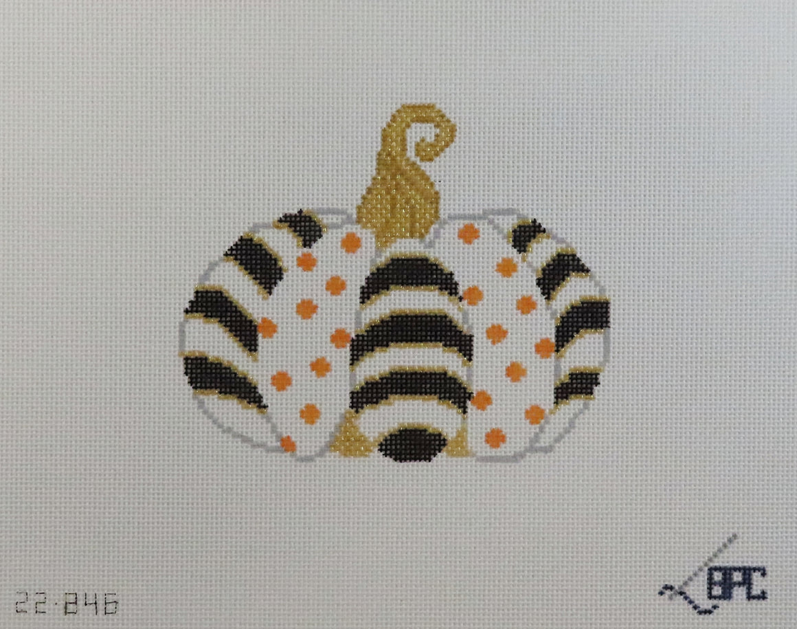 Stripe & Dot Pumpkin