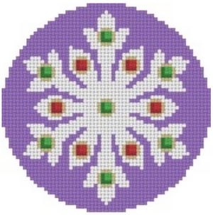 Jeweled Snowflake- Purple