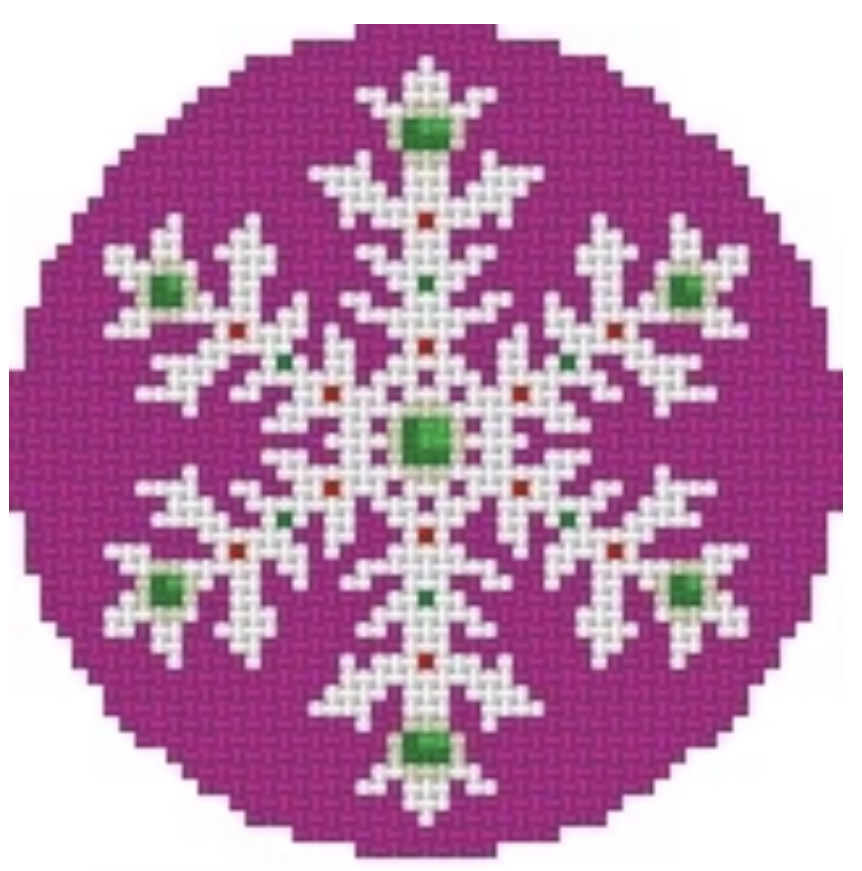 Jeweled Snowflake- Magenta