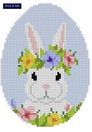 Floral Crown Bunny Egg