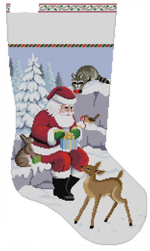 Santa with Animals