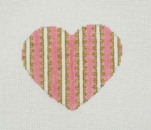 Heart with gold stripes