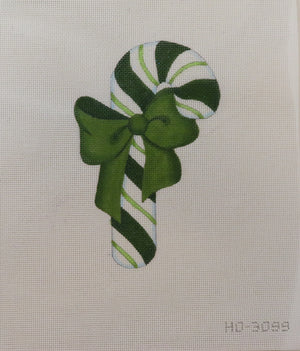 Green Candy Cane Ornament