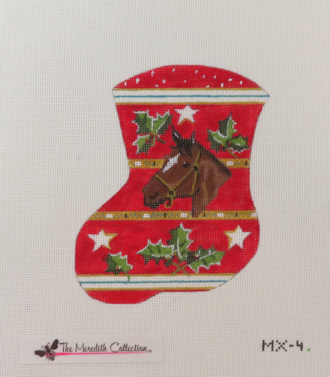 Horse & Holly Mini Stocking