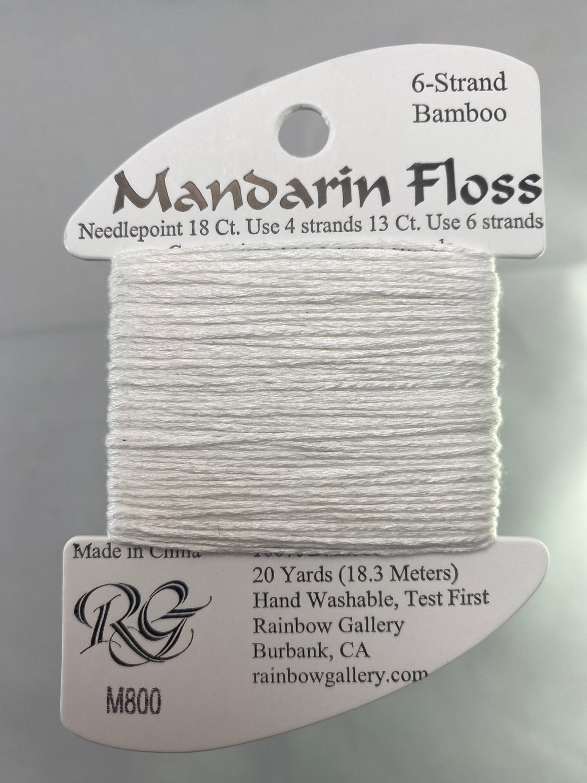 Mandarin Floss- Blues, Purples, Greens, White, Black