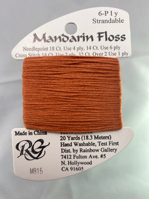 Mandarin Floss- Reds, Yellows, Oranges, Browns