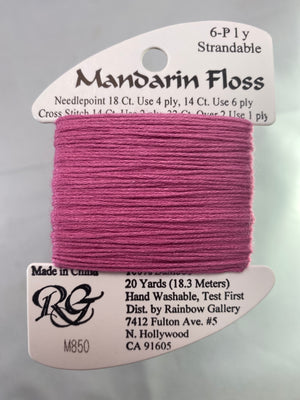 Mandarin Floss- Reds, Yellows, Oranges, Browns