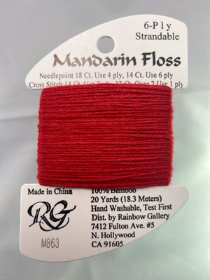 Mandarin Floss- Reds, Yellows, Oranges, Browns