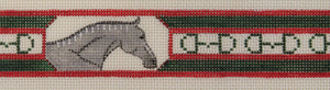 Red & Green Striped Horse Belt