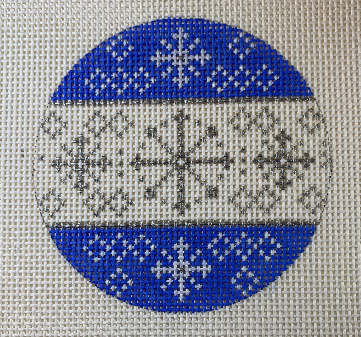 Blue/Silver Snowflake Ornament